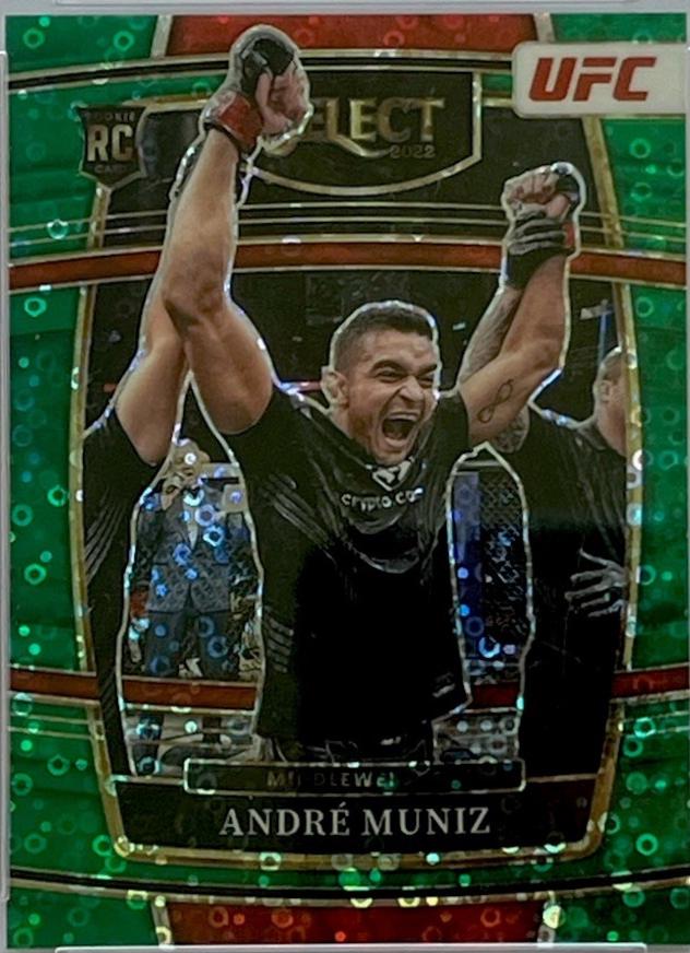 Andre Muniz 2022 Panini Select UFC Concourse #34 Green Disco