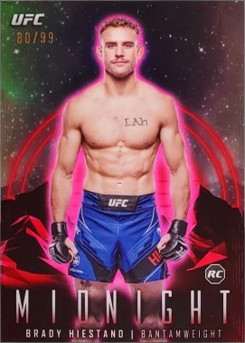 Brady Hiestand 2024 Topps Midnight UFC Base #83 Black Light
