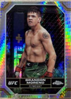 Brandon Moreno 2024 Topps Chrome UFC Base #30 Prism Refractor