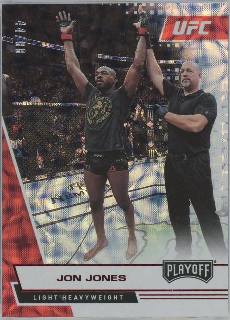 Jon Jones 2021 Panini Chronicles UFC Base Playoff #68 Asia Red