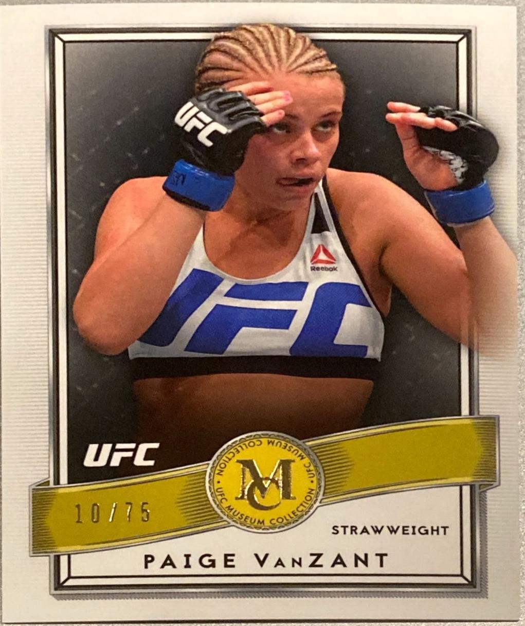 Paige VanZant 2016 Topps UFC Museum Collection Base #8 Gold