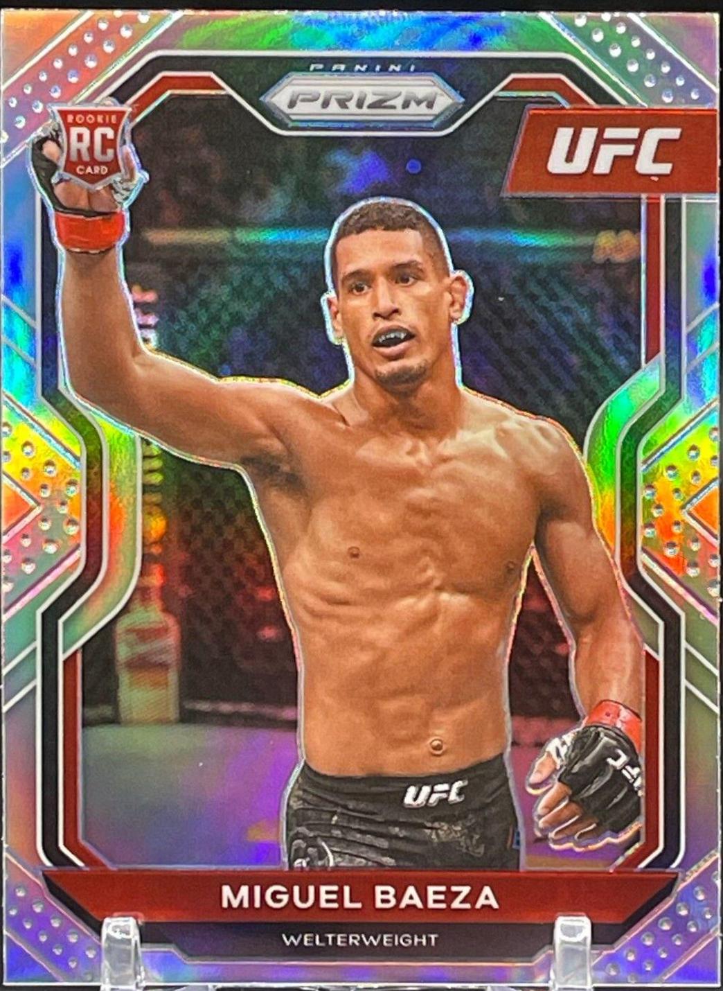 Miguel Baeza 2021 Panini Prizm UFC Base #92 Silver