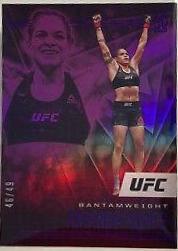 Amanda Nunes 2021 Panini Chronicles UFC Base Illusions #163 Purple
