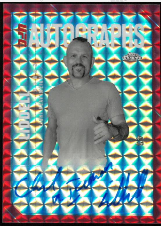 Chuck Liddell 2025 Topps Chrome UFC Octagon Legends Autographs #OLA-CL Red Refractor