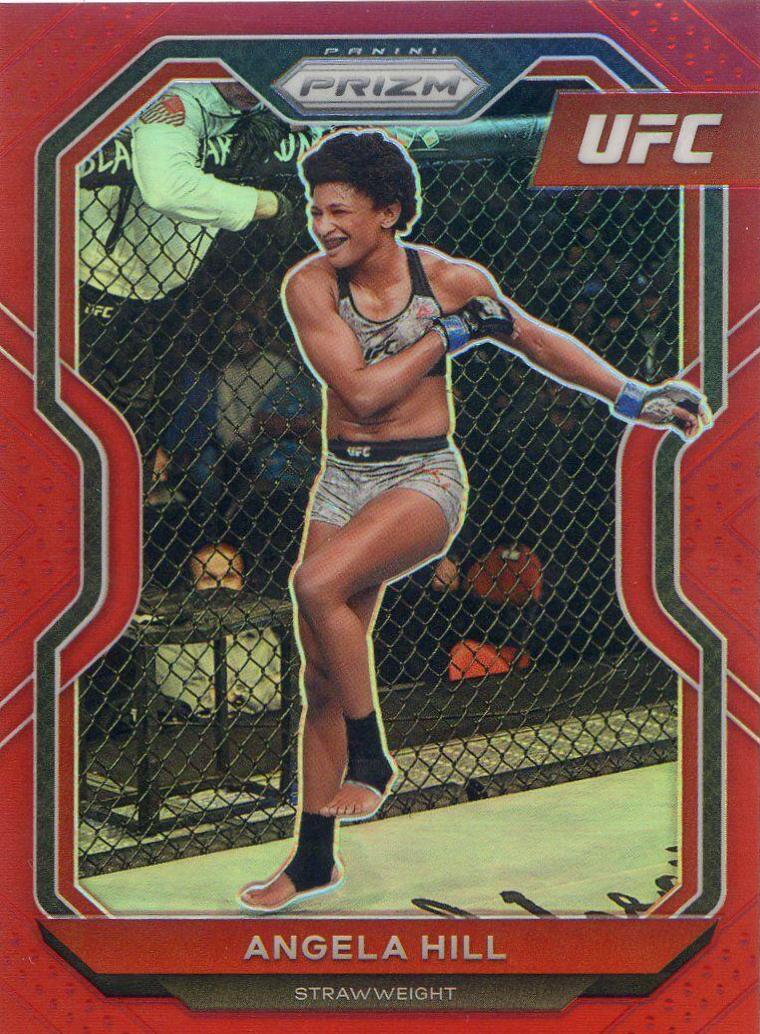Angela Hill 2021 Panini Prizm UFC Base #86 Red