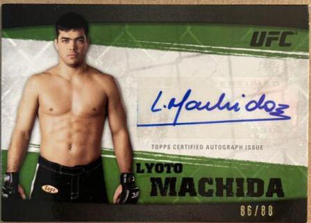 Lyoto Machida 2010 Topps UFC Knockout Autographs #A-LM Green