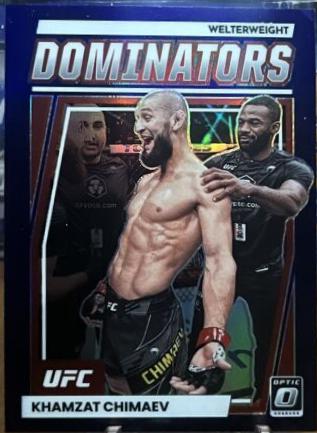 Khamzat Chimaev 2023 Panini Donruss Optic UFC Dominators #11 Purple