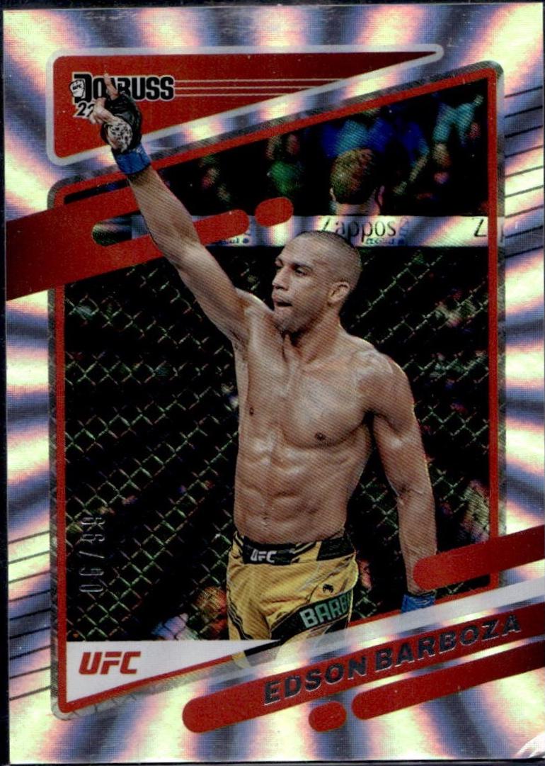 Edson Barboza 2023 Panini Donruss UFC Base #180 Laser