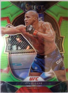 Ciryl Gane 2023 Panini Select UFC Concourse #95 Neon Green