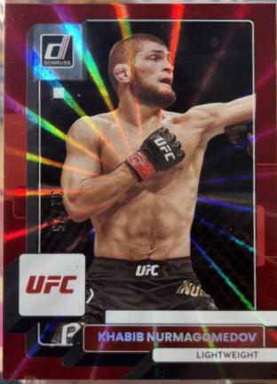 Khabib Nurmagomedov 2023 Panini Donruss UFC Base #53 Red Laser