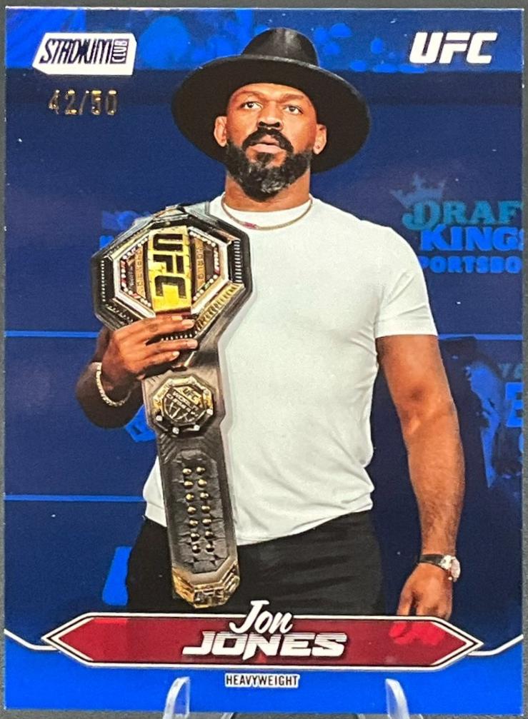 Jon Jones 2025 Topps Stadium Club UFC Base #100 Blue