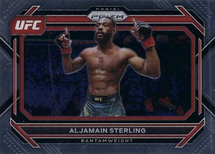 Aljamain Sterling 2023 Panini Prizm UFC Base #56 Black