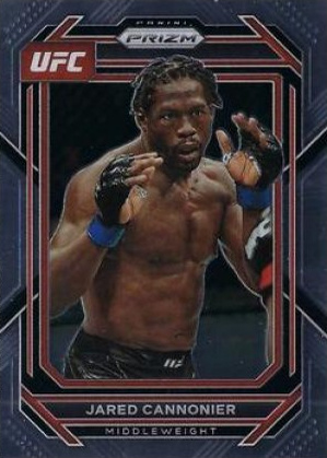 Jared Cannonier 2023 Panini Prizm UFC Base #129 Blue Wave