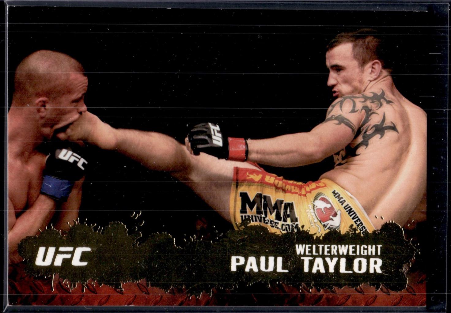 Paul Taylor 2009 Topps UFC Round 2 Base #4 Gold