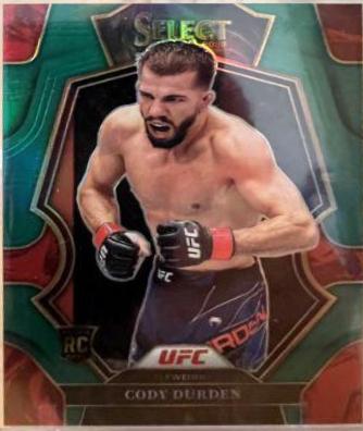 Cody Durden 2023 Panini Select UFC Premier Level #190 Green