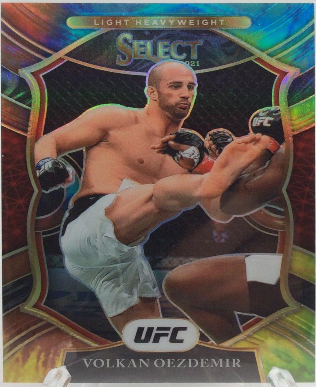 Volkan Oezdemir 2021 Panini Select UFC Octagonside #211 Tie Dye