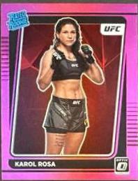 Karol Rosa 2022 Panini Donruss Optic UFC Base #102 Pink