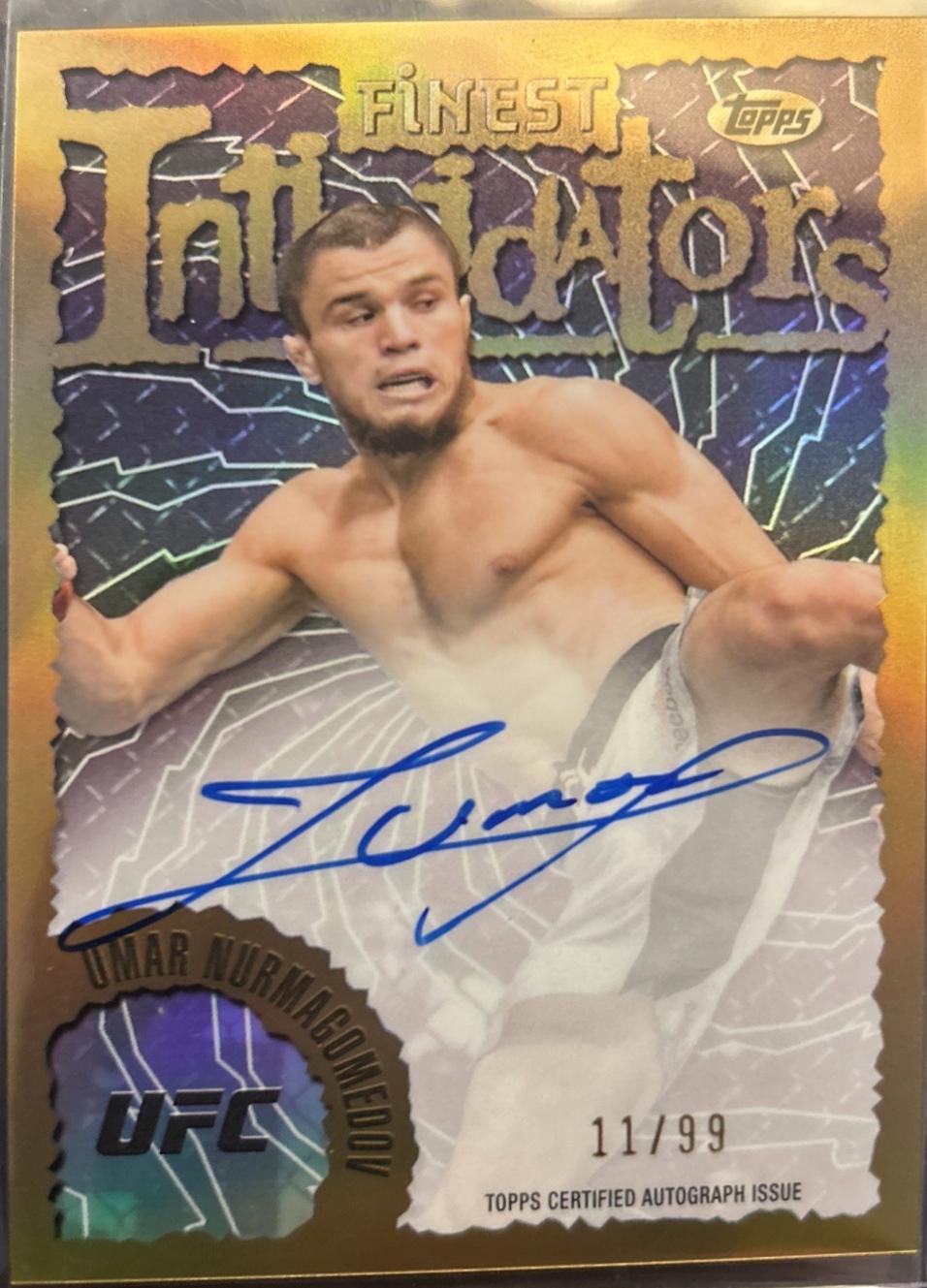 Umar Nurmagomedov 2024 Topps Finest UFC Intimidators Autographs #IA-UNU Refractor