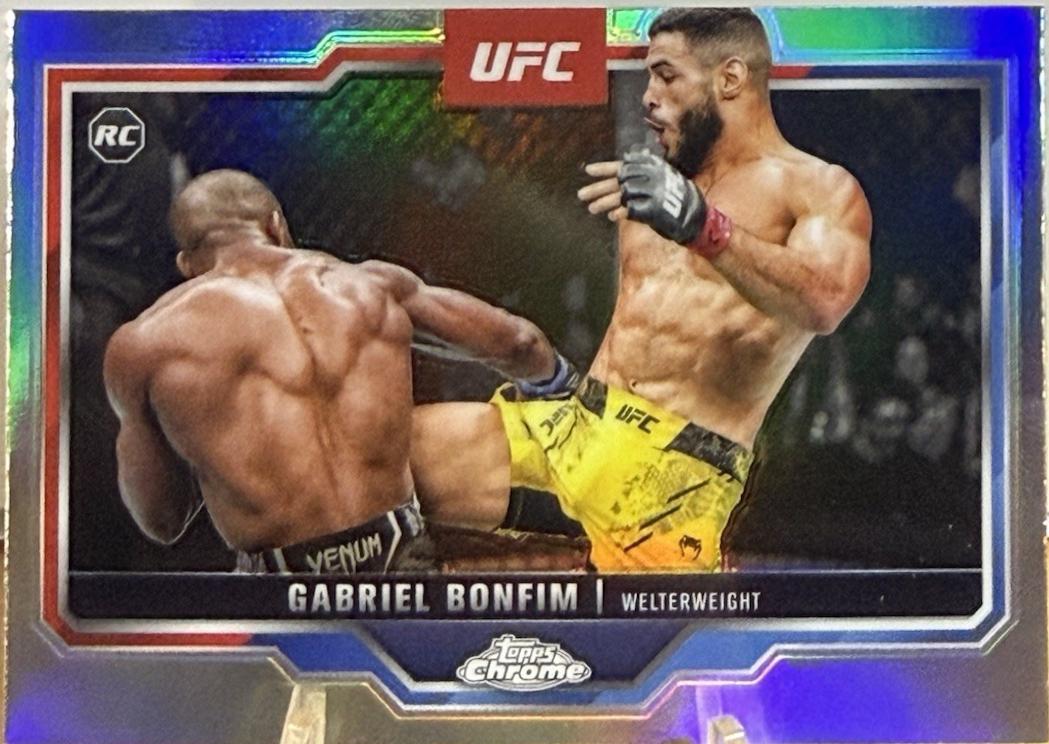 Gabriel Bonfim 2025 Topps Chrome UFC Base #26 Refractor