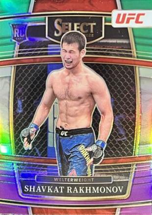 Shavkat Rakhmonov 2022 Panini Select UFC Concourse #84 Green and Purple