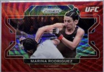 Marina Rodriguez 2022 Panini Prizm UFC Base #46 Ruby Wave