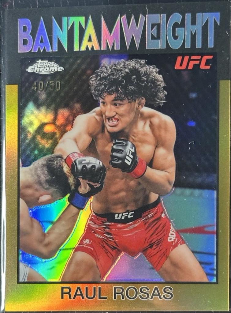 Raul Rosas 2026 Topps Chrome UFC 1986 Topps #86-7 Gold Refractor