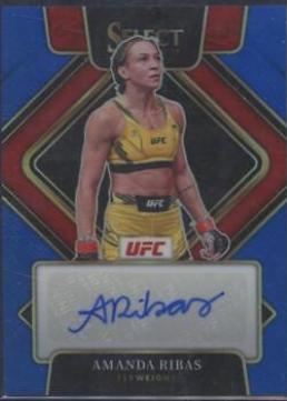 Amanda Ribas 2022 Panini Select UFC Signatures #22 Blue