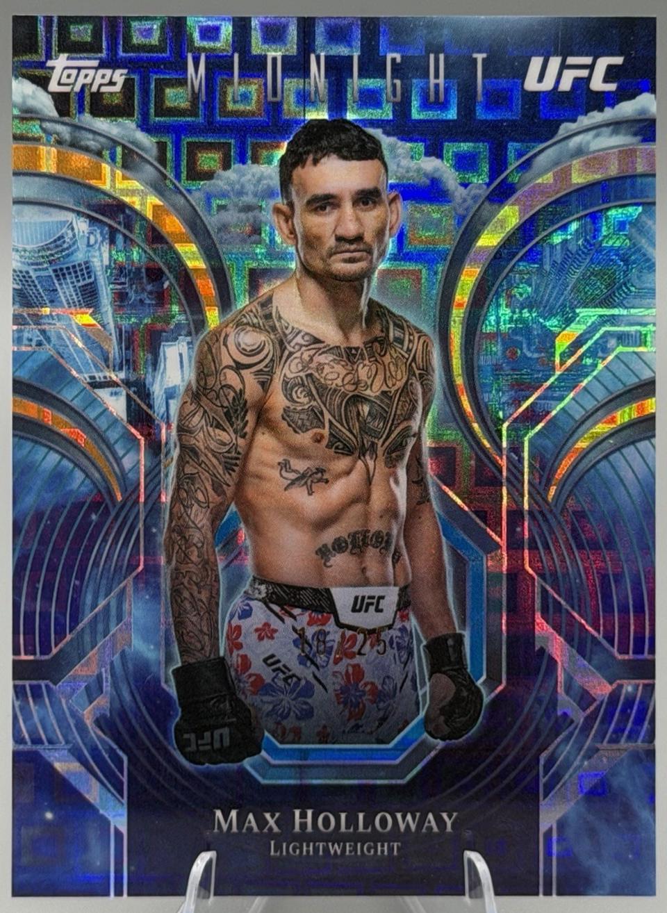 Max Holloway 2026 Topps Midnight UFC Night Watch #PC-1 Moonrise