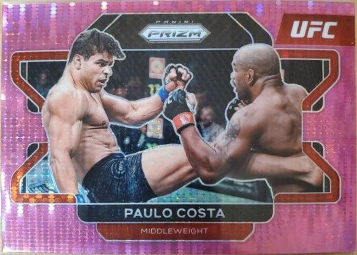 Paulo Costa 2022 Panini Prizm UFC Base #68 Pink Pulsar