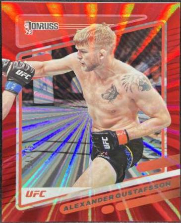 Alexander Gustafsson 2022 Panini Donruss UFC Base #110 Red