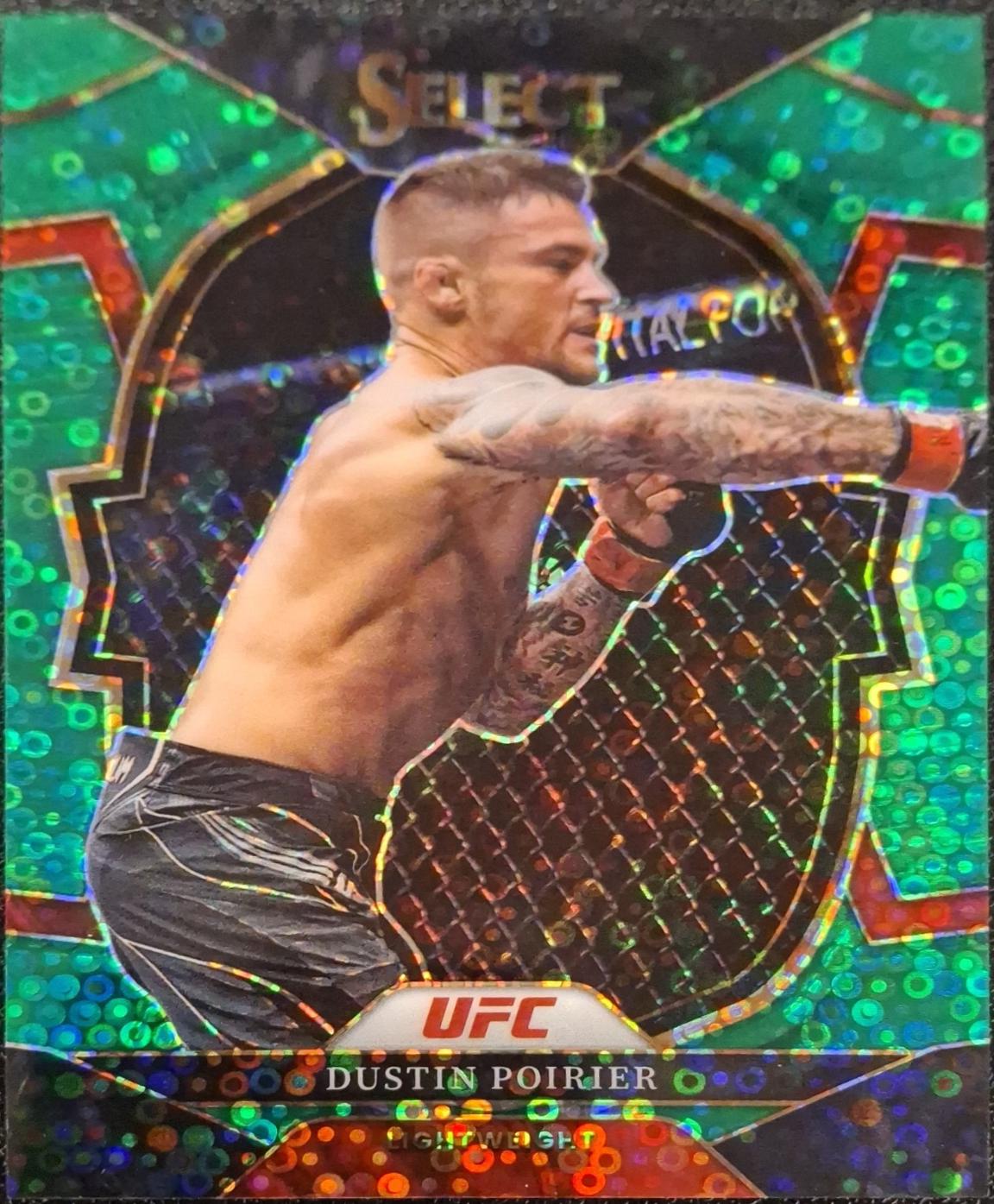 Dustin Poirier 2023 Panini Select UFC Concourse #75 Green Disco