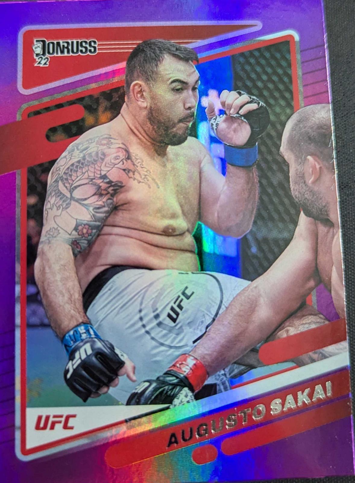 Augusto Sakai 2022 Panini Donruss UFC Base #5 Purple Flood