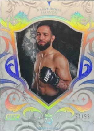 Nassourdine Imavov 2025 Topps Royalty UFC Base #48 Platinum