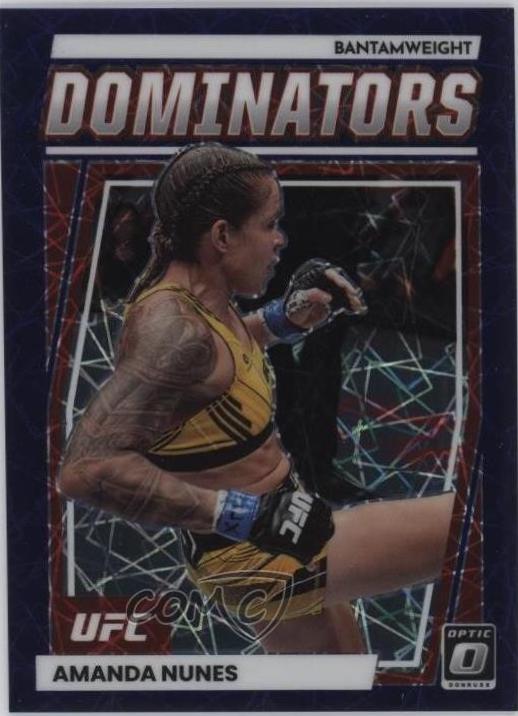 Amanda Nunes 2023 Panini Donruss Optic UFC Dominators #2 Purple Velocity