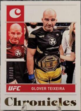 Glover Teixeira 2022 Panini Chronicles UFC Base Chronicles #53 Gold