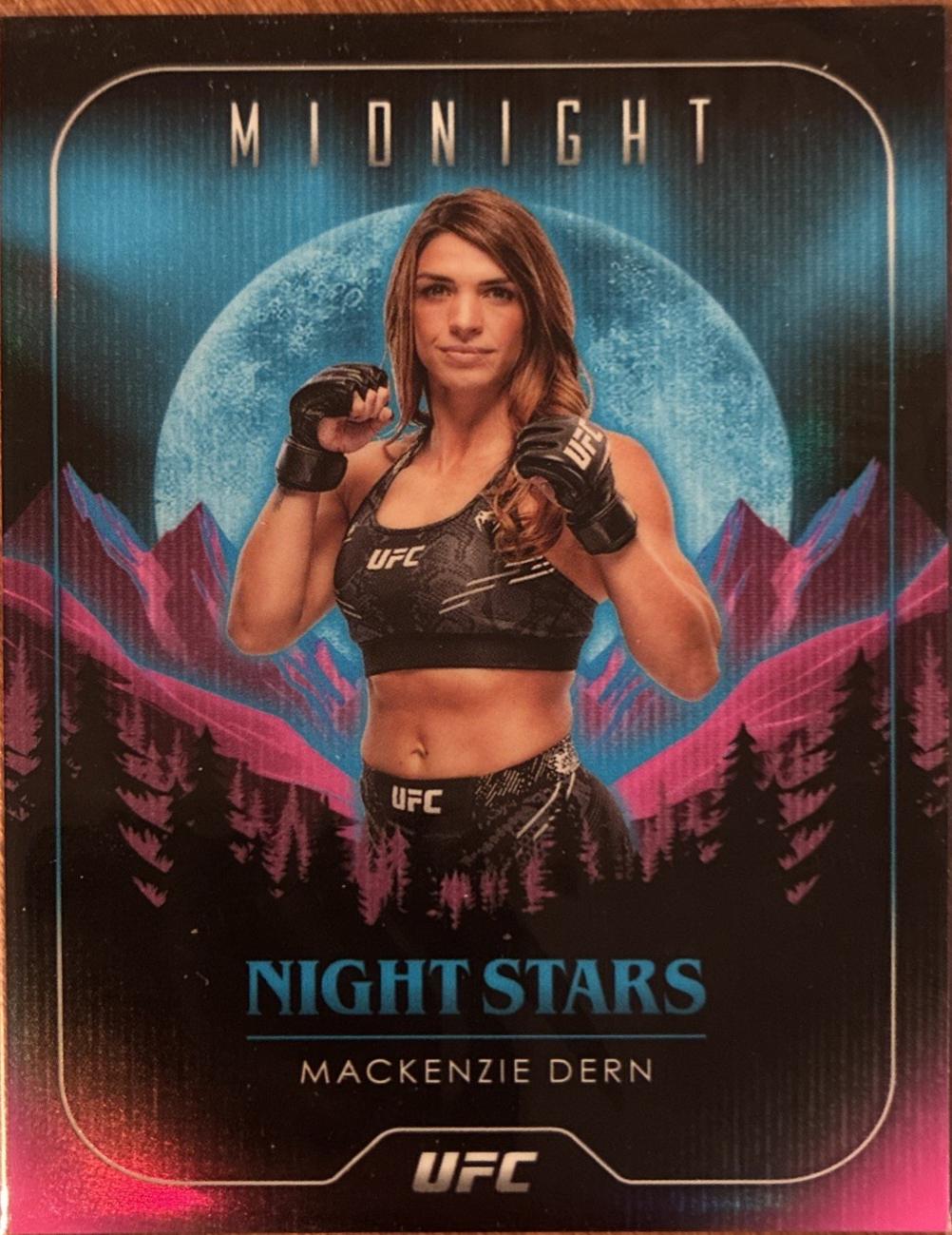 Mackenzie Dern 2024 Topps Midnight UFC Night Stars #NS-4 Moon Beam