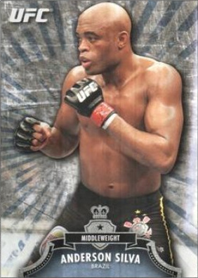 Anderson Silva 2012 Topps UFC Bloodlines Base #1 Platinum