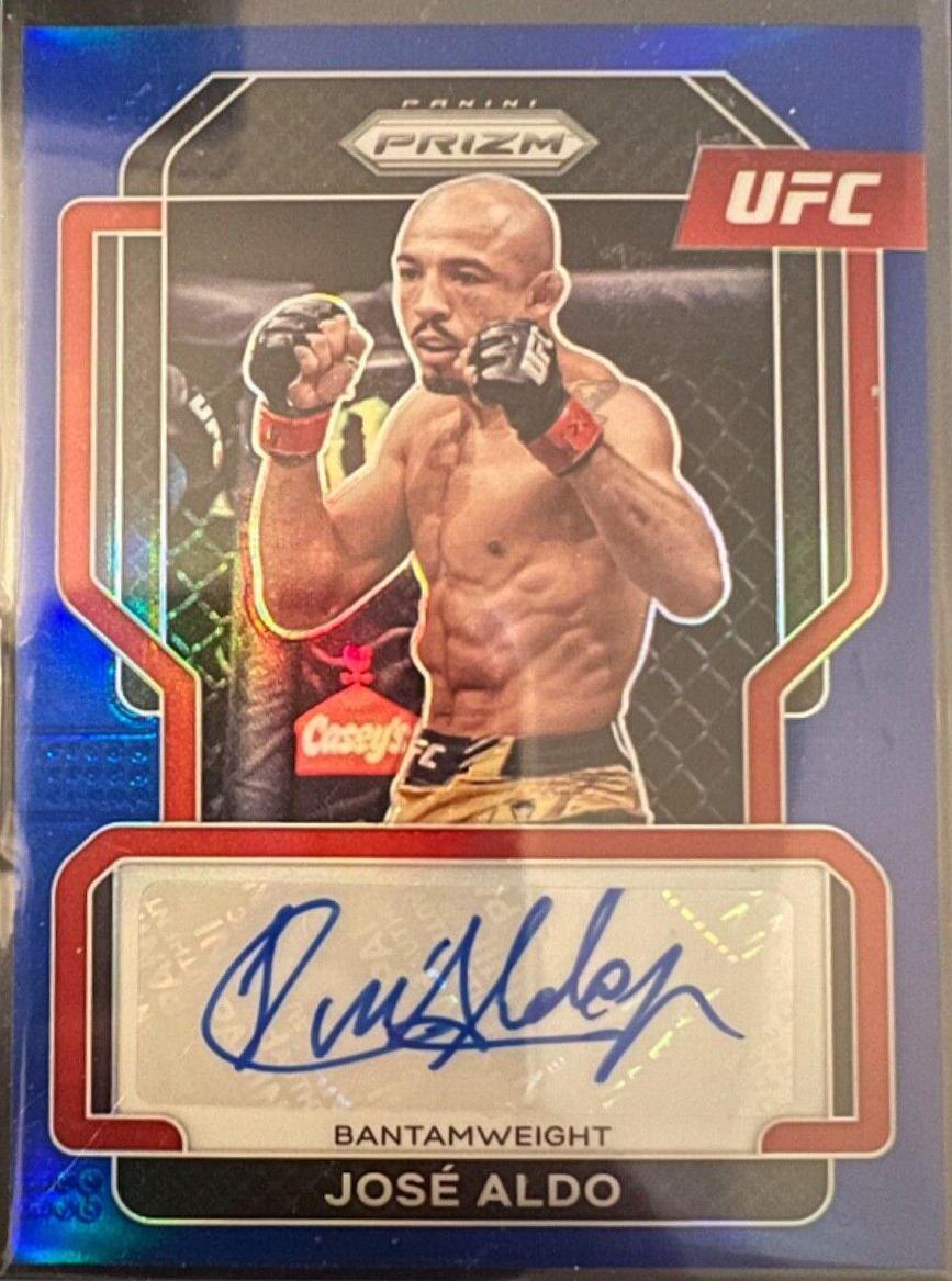 José Aldo 2022 Panini Prizm UFC Signatures #50 Blue