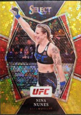 Nina Nunes 2022 Panini Select UFC Premier Level #116 Gold Disco