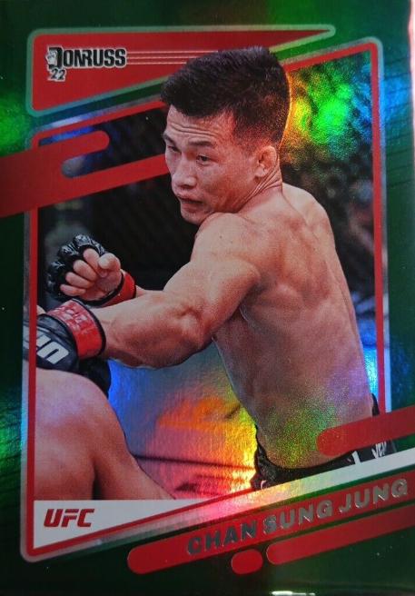 Chan Sung Jung 2022 Panini Donruss UFC Base #75 Green