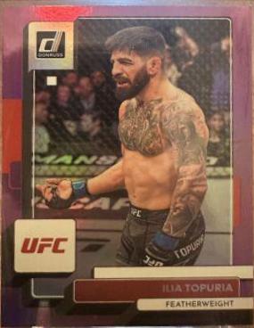 Ilia Topuria 2023 Panini Donruss UFC Base #72 Purple Laser