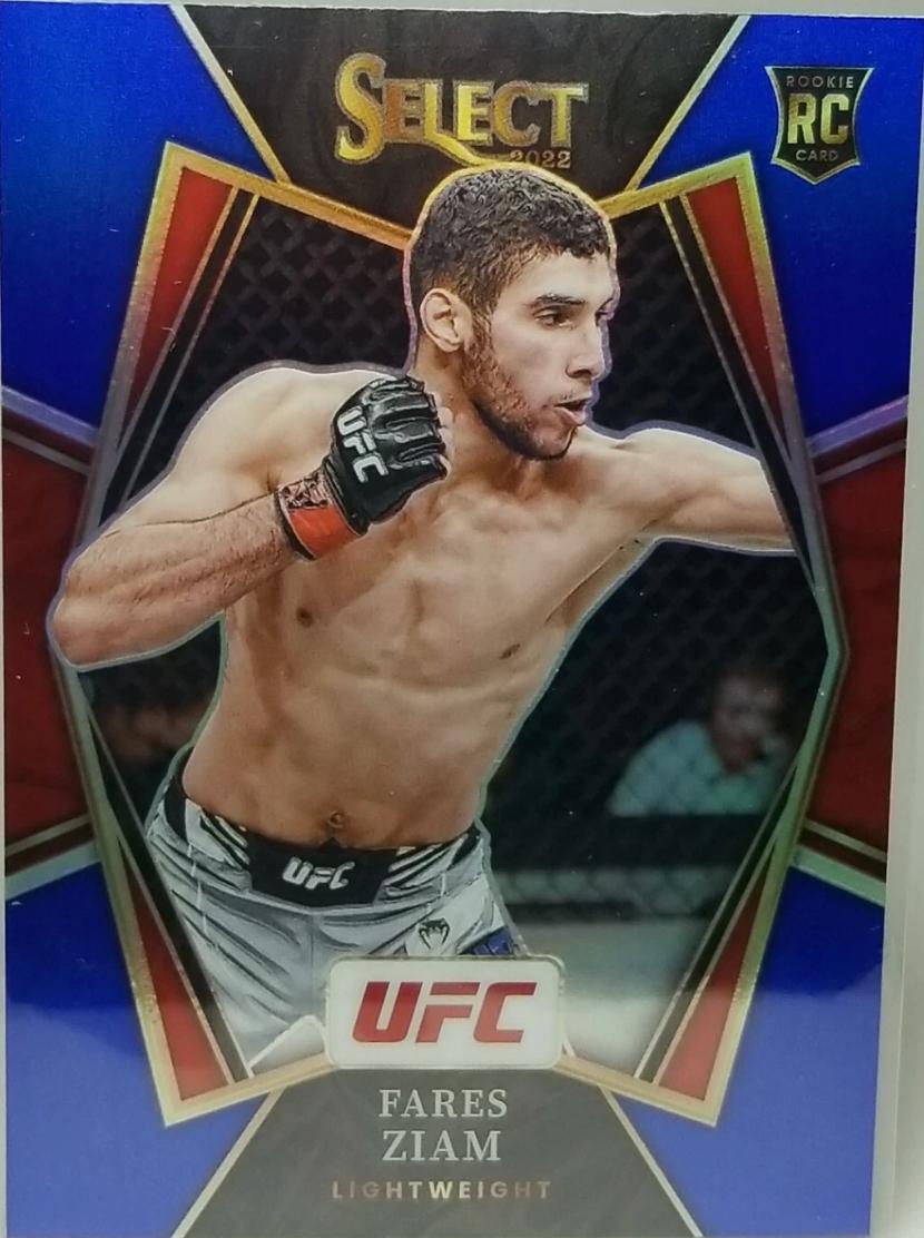 Fares Ziam 2022 Panini Select UFC Premier Level #130 Blue Prizm