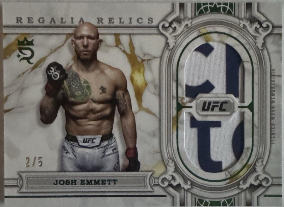Josh Emmett 2024 Topps Royalty UFC Regalia Relics #RAR-35 Green