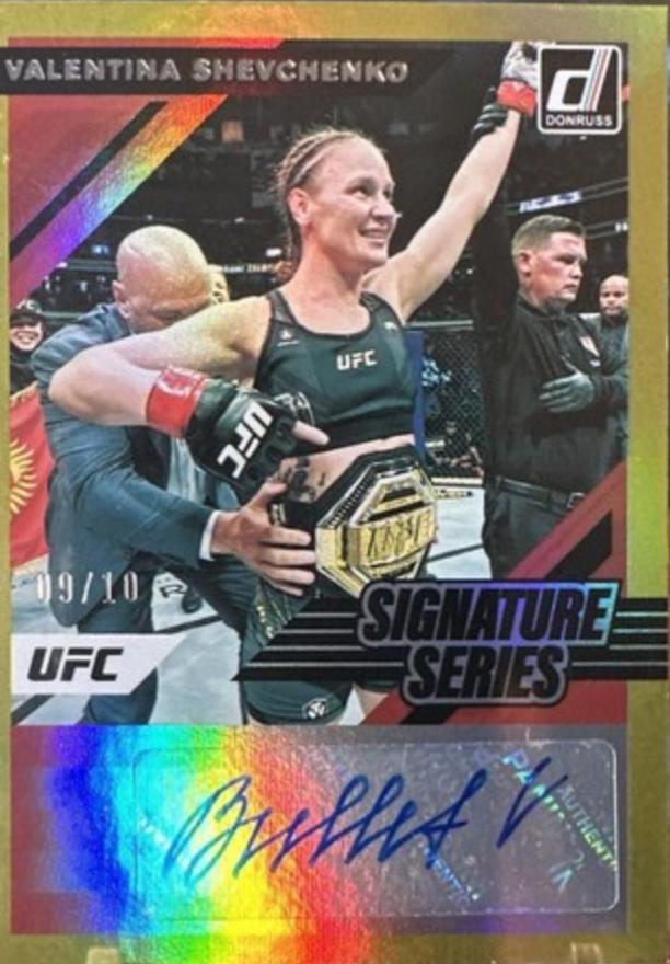 Valentina Shevchenko 2022 Panini Donruss UFC Signature Series #51 Purple Laser
