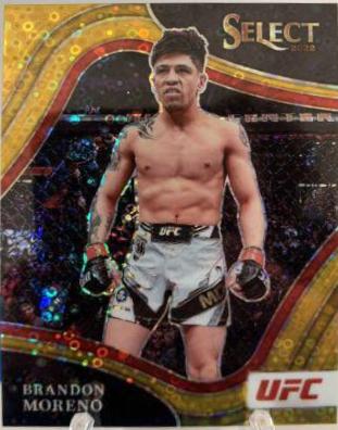 Brandon Moreno 2022 Panini Select UFC Octagonside #299 Gold Disco
