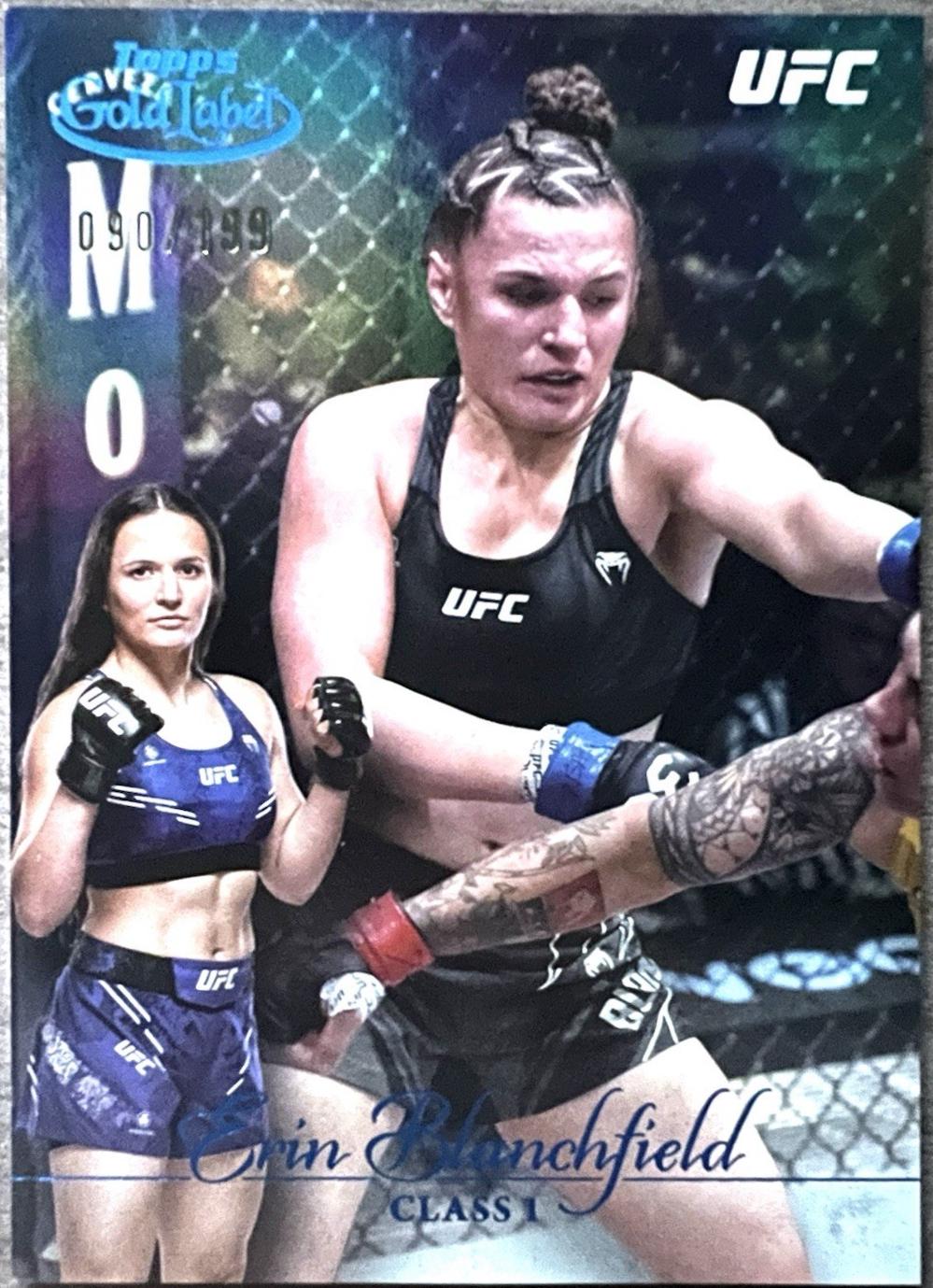 Erin Blanchfield 2024 Topps Gold Label UFC Base Class I #35 Blue