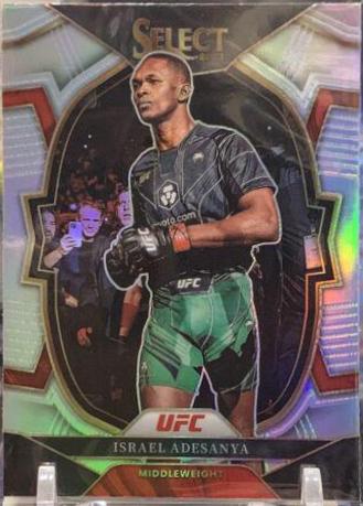 Israel Adesanya 2023 Panini Select UFC Concourse #6 Silver