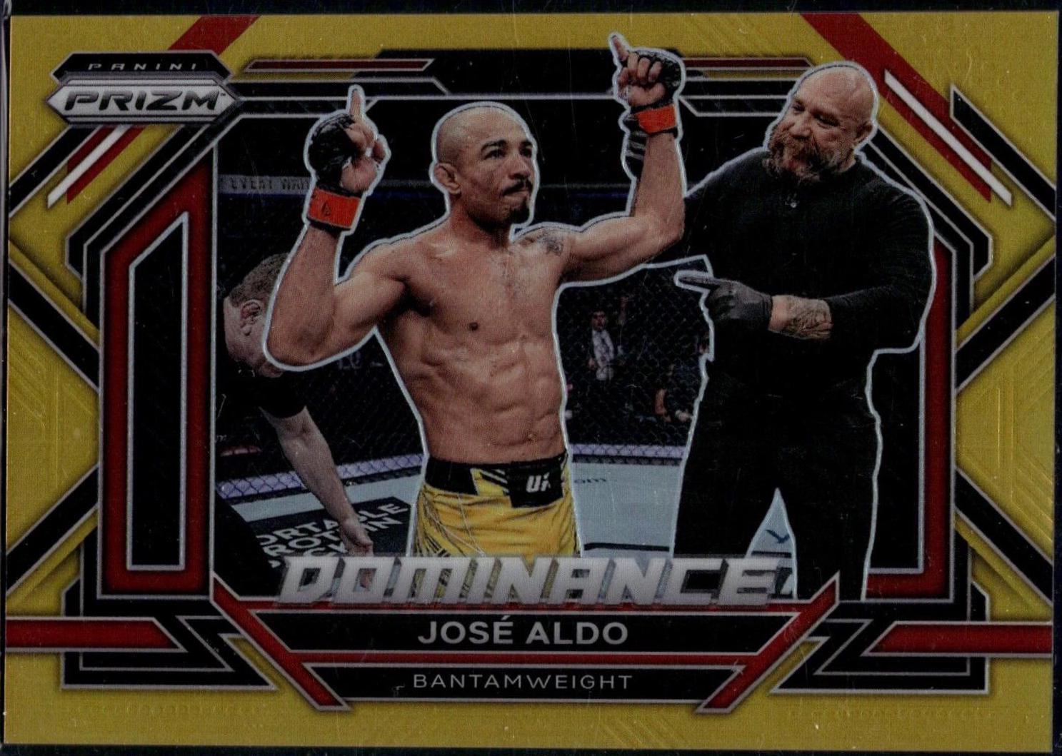 José Aldo 2023 Panini Prizm UFC Dominance #27 Gold