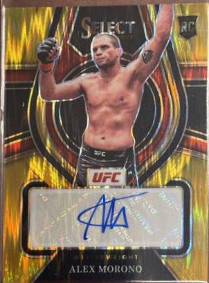 Alex Morono 2022 Panini Select UFC Rookie Signatures #6 Gold Flash