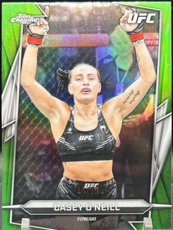 Casey O'Neill 2026 Topps Chrome UFC Base #81 Green Refractor